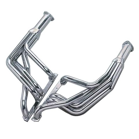 Hedman Street Headers for 1967-1969 CAMARO, 1968 CHEVY II, 1970-1974 NOVA - 66003 Headers, Street, Long Tube, Steel, Silver Ceramic Coated, Chevy, Small Block, Pair thumbnail 7