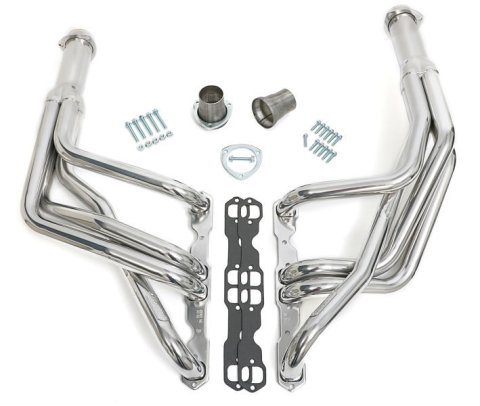 Hedman Street Headers for 1967-1969 CAMARO, 1968 CHEVY II, 1970-1974 NOVA - 66003 Headers, Street, Long Tube, Steel, Silver Ceramic Coated, Chevy, Small Block, Pair thumbnail 8