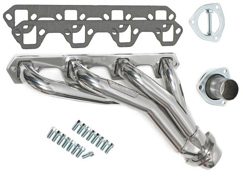 Hedman Specialty and Engine Swap Headers 89506 Headers, Swap, Mid-Length, Steel, Silver Ceramic Coated, Ford, Small Block Windsor, 5.0L, Each thumbnail 2