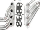 Hedman Elite Extreme-Duty Headers 61198 Headers, Extreme-Duty, Long Tube, Steel, Silver Ceramic Coated, Chevy, Pair thumbnail 2
