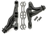 Hedman Elite Extreme-Duty Headers 63678 Headers, Extreme-Duty, Mid-Length, Steel, Black Ceramic Coated, Jeep, Chevy Small Block, Pair thumbnail 2