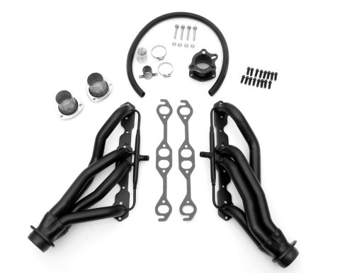 Hedman Elite Extreme-Duty Headers 61603 Headers, Extreme-Duty, Mid-Length, Steel, Black Ceramic Coated, Buick, Chevy, Oldsmobile, Pair