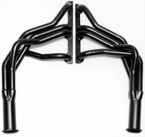 Hedman Street Headers 69060 Headers, Street, Long Tube, Steel, Temporary Paint, Chevy, Small Block, Pair thumbnail 1