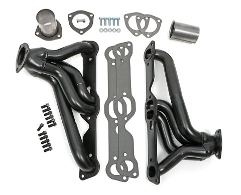 Hedman Street Headers 28170 Headers, Street, Shorty, Steel, Temporary Paint, Pontiac, 326-455, Pair thumbnail 1