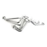 Hedman Street Headers 89306 Header, Street, Long Tube, Steel, Silver Ceramic Coated, Ford, 240, 300, Each thumbnail 1