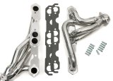 Hedman Specialty and Engine Swap Headers for 1972-1983 CJ5, 1976-1986 CJ7 - 69676 Headers, Swap, Mid-Length, Steel, Silver Ceramic Coated, Jeep, Chevy Small Block, Pair thumbnail 2