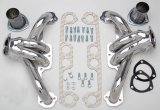 Hedman Traditional Block Hugger Headers 68536 Headers, Traditional, Hugger, Steel, Silver Ceramic Coated, Chevy W-Block, Pair thumbnail 2