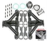 Hedman Traditional Block Hugger Headers 68566 Headers, Traditional, Hugger, Steel, Silver Ceramic Coated, Chevy Small Block, Pair thumbnail 1
