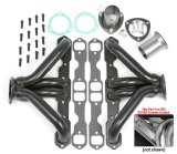 Hedman Traditional Block Hugger Headers 68566 Headers, Traditional, Hugger, Steel, Silver Ceramic Coated, Chevy Small Block, Pair thumbnail 2