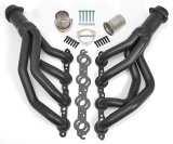 Hedman LS Engine Swap Black Maxx Headers 62713 Headers, Mid-Length, 304 Stainless Steel, Ceramic Coated, Chevrolet, Pontiac, Gen III/IV LS, Pair thumbnail 1