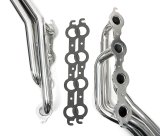 Hedman Street Headers 69056 Headers, LS Swap, Full-Length, Steel, Silver Ceramic Coated, Chevrolet, GMC, Pair thumbnail 2