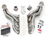 Hedman 304 Stainless Steel Headers 72643 Headers, Long Tube, Steel, Black Ceramic Coated, Dodge, 5.7L, 6.1L 6.2L, 6.4L, Pair thumbnail 1