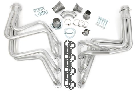 Hedman Elite Extreme-Duty Headers 89278 Headers, Extreme-Duty, Long Tube, Steel, Silver Ceramic Coated, Ford, 351W, Pair thumbnail 1