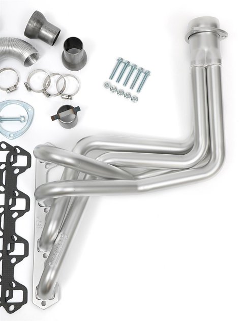 Hedman Elite Extreme-Duty Headers 89278 Headers, Extreme-Duty, Long Tube, Steel, Silver Ceramic Coated, Ford, 351W, Pair thumbnail 5