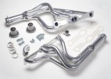 Hedman Street Headers 28156 Headers, Street, Long Tube, Steel, Silver Ceramic Coated, Pontiac, 326-455, Pair thumbnail 3