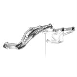 Hedman Street Headers 28146 Headers, Street, Long Tube Stepped, Steel, Silver Ceramic Coated, Pontiac, 326-455, Pair thumbnail 1
