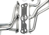 Hedman Street Headers 28146 Headers, Street, Long Tube Stepped, Steel, Silver Ceramic Coated, Pontiac, 326-455, Pair thumbnail 3