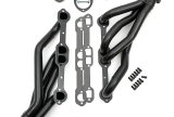 Hedman Street Headers 68609 Headers, Street, Mid-Length, Steel, Temporary Paint, Chevy, Oldsmobile, Pontiac, Small Block Chevy, Pair thumbnail 2