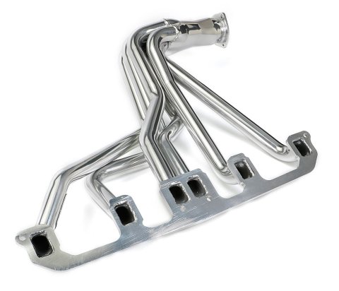 Hedman Street Headers 99616 Header, Street, Long Tube, Steel, Silver Ceramic Coated, Jeep, 232, 258, Each thumbnail 3