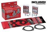 Hedman Traditional Block Hugger Headers 62520 Headers, Traditional, Hugger, 304 Stainless Steel, Natural, Chevy, LS, Pair thumbnail 1