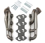 Hedman 304 Stainless Steel Headers for 2004-2009 F-150 - 82630 Headers, Shorty, Steel, Natural, Ford, 5.4L, Pair thumbnail 1