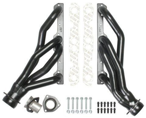 Hedman 304 Stainless Steel Headers 62603 Headers, Mid-Length, Steel, Black Ceramic Coated, Buick, Chevy, Pair thumbnail 2