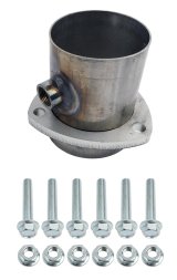 Hedman Oxygen Sensor Reducers with 3 Inch Outlet 22126 Header Reducer, Bung, 3-Bolt Flange, 3.00 in. Inlet, 3.00 in. Outlet, Stainless Steel, Natural, Each thumbnail 4