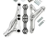 Hedman Elite Extreme-Duty Headers 69648 Headers, Extreme-Duty, Mid-Length, Steel, Silver Ceramic Coated, Jeep, Chevy Small Block, Pair thumbnail 2