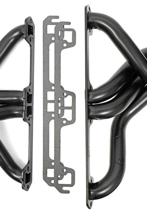 Hedman Street Headers for 1972-1983 CJ5, 1972-1975 CJ6, 1976-1983 CJ7 - 99190 Headers, Street, Fenderwell Exit, Steel, Temporary Paint, Jeep, V8, Pair thumbnail 3