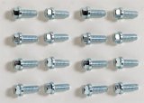 Hedman Hedder Bolts 09008 Header Bolts, Bolt Kit, Header, 8mm-1.25 x 30mm Long, Zinc Plated, Hex, 16 pc. thumbnail 2
