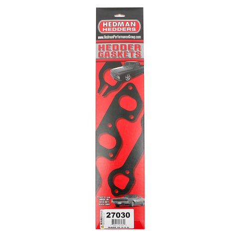 Hedman Header Gaskets 27030 Gaskets, Raised Round Ports, Composite Steel Core, 0.625 in. Thick, Chevrolet, Small Block Gen I, Pair thumbnail 2