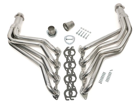 Hedman Street Headers 69116 Headers, Street, Long Tube, Steel, Silver Ceramic Coated, Chevy, GMC, Big Block, Pair thumbnail 2