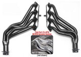 Hedman Street Headers 61286 Headers, Street, Long Tube, Steel, Silver Ceramic Coated, Chevy, Pair thumbnail 4