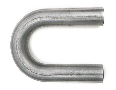 Hedman 180 Degree Mandrel Bends 2.25 Inch Steel Exhaust Pipe 29028 Tubing, Degree, Bend, 2 1/4 in. Diameter, 4.00 in. Radius, 16-Gauge, Steel, Natural, Each