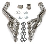 Hedman 304 Stainless Steel Headers 62730 Headers, Full Length, Steel, Natural, Cadillac, Chevrolet, GMC, Gen III/IV LS, Pair thumbnail 1