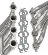 Hedman 304 Stainless Steel Headers 62730 Headers, Full Length, Steel, Natural, Cadillac, Chevrolet, GMC, Gen III/IV LS, Pair thumbnail 5