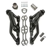 Hedman Street Headers 69550 Headers, Street, Mid-Length, Steel, Temporary Paint, Chevy, GMC, Pair thumbnail 1