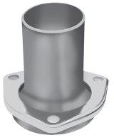 Hedman Header Reducers with 2.5 Inch Outlet 21104 Reducers, 3-Bolt Flange, 3.5 in. Inlet, in. Outlet, Steel, Natural, Pair thumbnail 1
