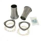 Hedman Header Reducers with 2.5 Inch Outlet 21104 Reducers, 3-Bolt Flange, 3.5 in. Inlet, in. Outlet, Steel, Natural, Pair thumbnail 2