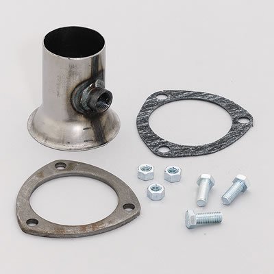 Hedman Oxygen Sensor Reducers with 2.25 Inch Outlet 21107 Header Reducer, Bung, 3-Bolt Flange, 3 in. Inlet, in. Outlet, Steel, Natural, Each thumbnail 1