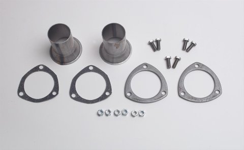 Hedman Header Reducers with 2.5 Inch Outlet 21110 Reducers, 3-Bolt Flange, 3 in. Inlet, in. Outlet, Steel, Aluminized, Pair