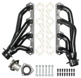 Hedman Street Headers 88403 Headers, Street, Shorty, Steel, Black Ceramic Coated, Ford, Mercury, 260, 289, 302, Ford Small Block, Pair thumbnail 3