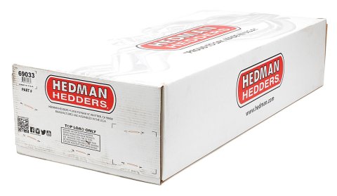 Hedman Specialty and Engine Swap Headers 69033 Headers, Swap, Long Tube, Steel, Black Ceramic Coated, Chevy, GMC, Small Block, Angle Plug, Pair