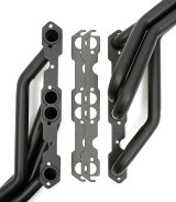 Hedman Specialty and Engine Swap Headers 69033 Headers, Swap, Long Tube, Steel, Black Ceramic Coated, Chevy, GMC, Small Block, Angle Plug, Pair thumbnail 4