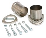 Hedman Header Reducers with 2.5 Inch Outlet 22129 Reducers, Stainless, Natural, Ball and Socket Flange, in. Collector, in. Reducer Outlet, Pair thumbnail 2