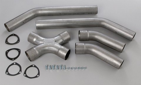 Hedman X-TREME X-Pipes 18830 Crossover Pipe, X-Pipe, Steel, Aluminized, 3 in. Diameter, Universal, Kit thumbnail 2