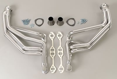Hedman Street Headers 69086 Headers, Street, Long Tube, Steel, Silver Ceramic Coated, Chevy, GMC, Small Block, Pair thumbnail 5