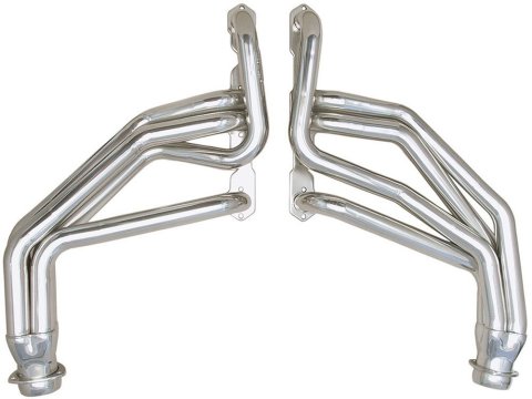 Hedman Street Headers 69086 Headers, Street, Long Tube, Steel, Silver Ceramic Coated, Chevy, GMC, Small Block, Pair thumbnail 6