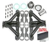 Hedman Traditional Block Hugger Headers 68563 Headers, Traditional, Hugger, Steel, Black Ceramic Coated, Chevy Small Block, Pair thumbnail 1