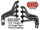 Hedman Elite Extreme-Duty Headers 89840 Headers, Extreme-Duty, Long Tube, Steel, Silver Ceramic Coated, Ford, 7.5L, Pair thumbnail 4